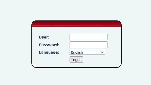 Fanvil PA2S Login Screen