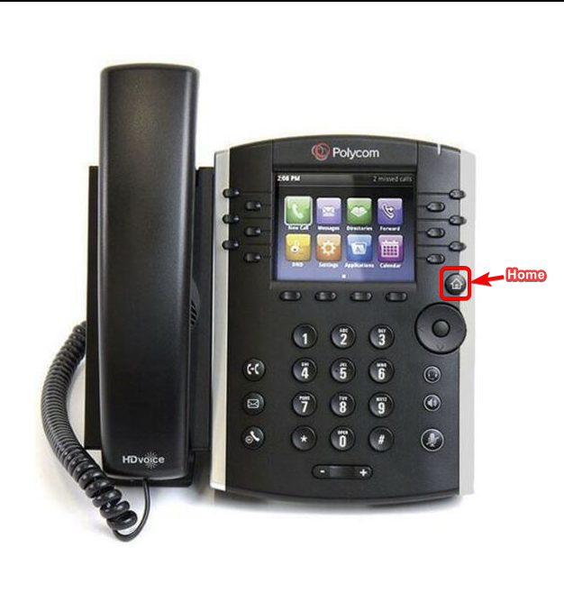 Polycom Web Server Configuration Screen